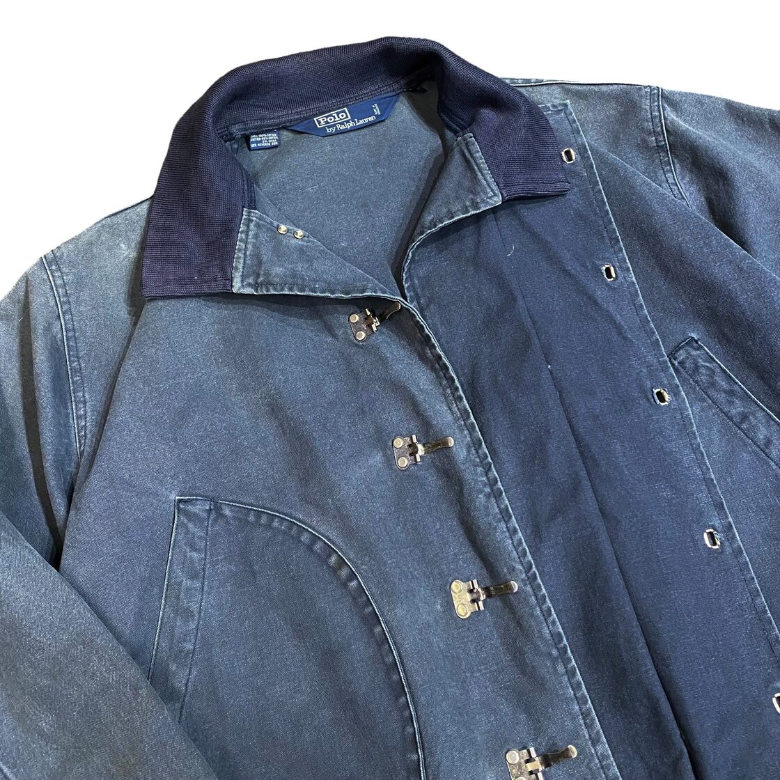 90s ナイスフェード Ralph Lauren デッキフックジャケット US.NAVY USN 