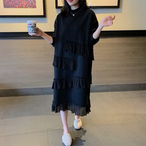 ロングフリルワンピース