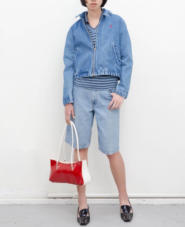 1990s Polo by Ralph Lauren - denim harrington jacket