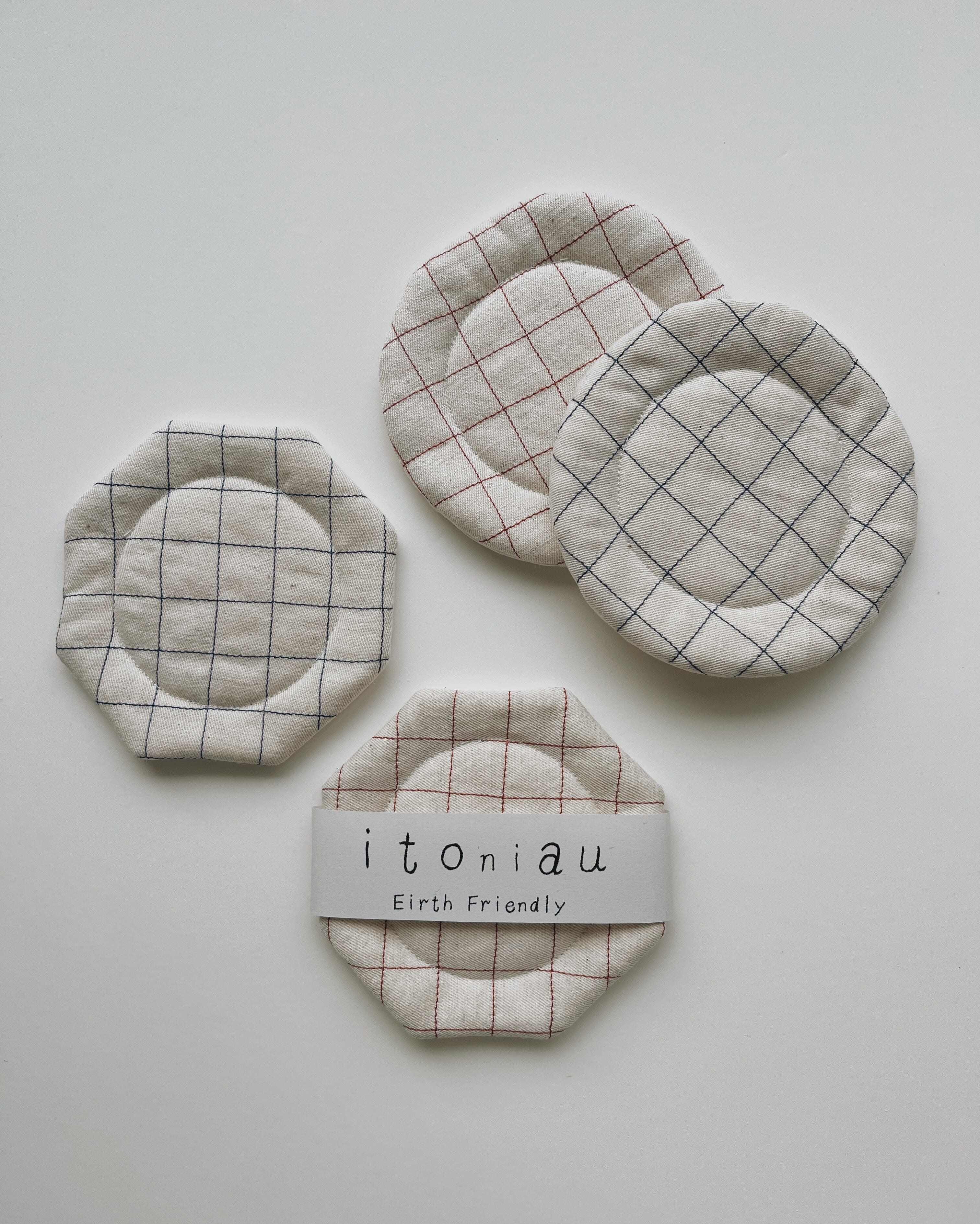 muku / コースター《ヘンプチェック》2色