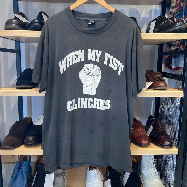 1990's WHEN MY FIST CLINCHES BLACK T-SHIRT