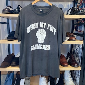 1990's WHEN MY FIST CLINCHES BLACK T-SHIRT