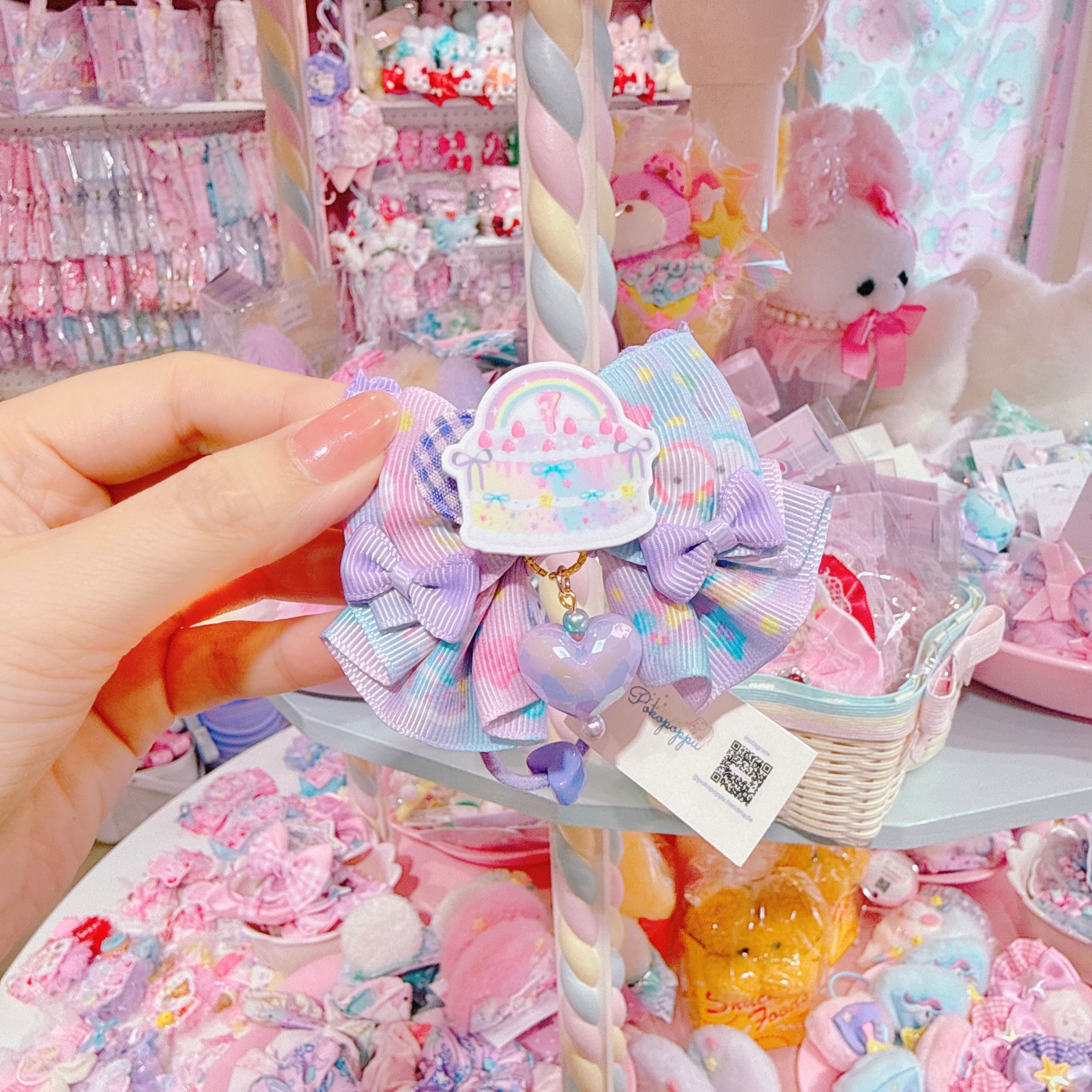 【S5】6-8ミニフレアヘアゴム