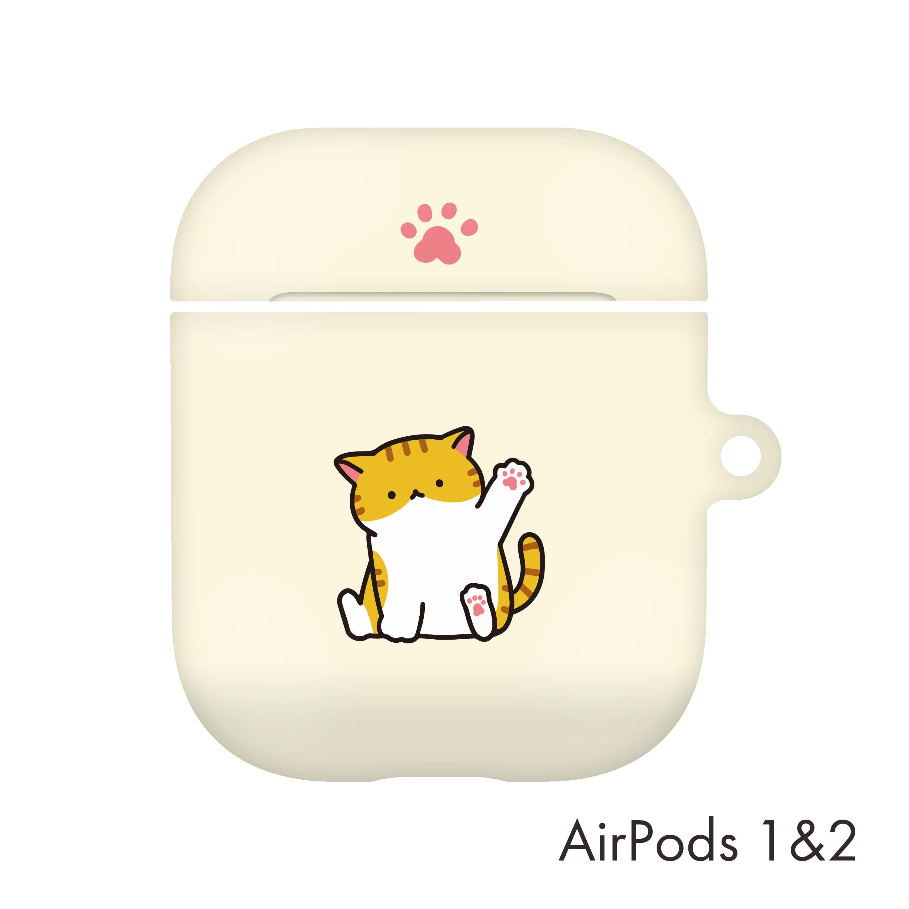 韓国 Airpodsケース Meenew 可愛い ほのぼの 動物 イラスト デザイナーズ エアーポッズ 第1 2世代用 カバー 肉球 ねこ Mn01 韓国スマホケース専門店 Korean Case