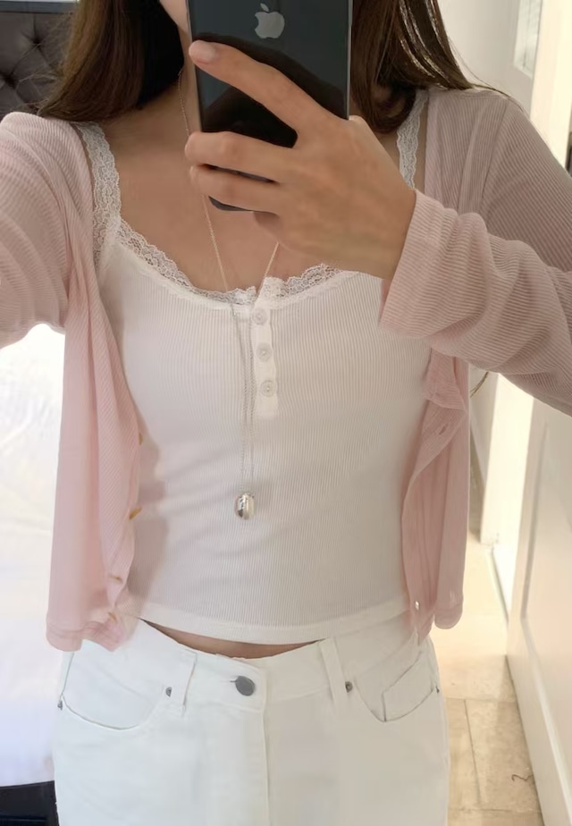 (LITER) mist summer tencel cardigan / 2color