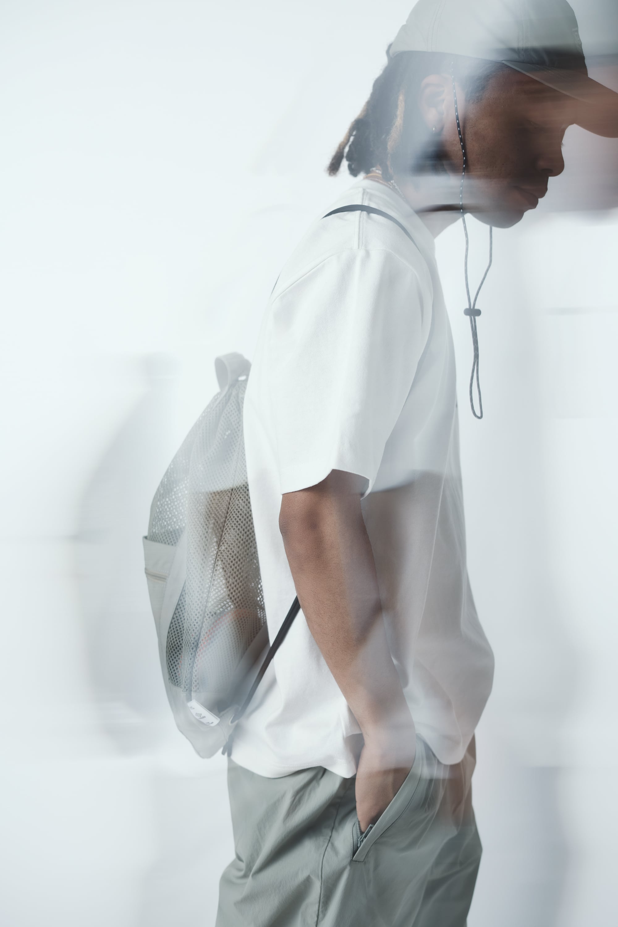 人気★UMBRO★Mesh 2In1 Bucket Bag★メッシュバケットバッグ RDC × UMBRO Mesh Bag | OLIVE | Rainbow Disco Club