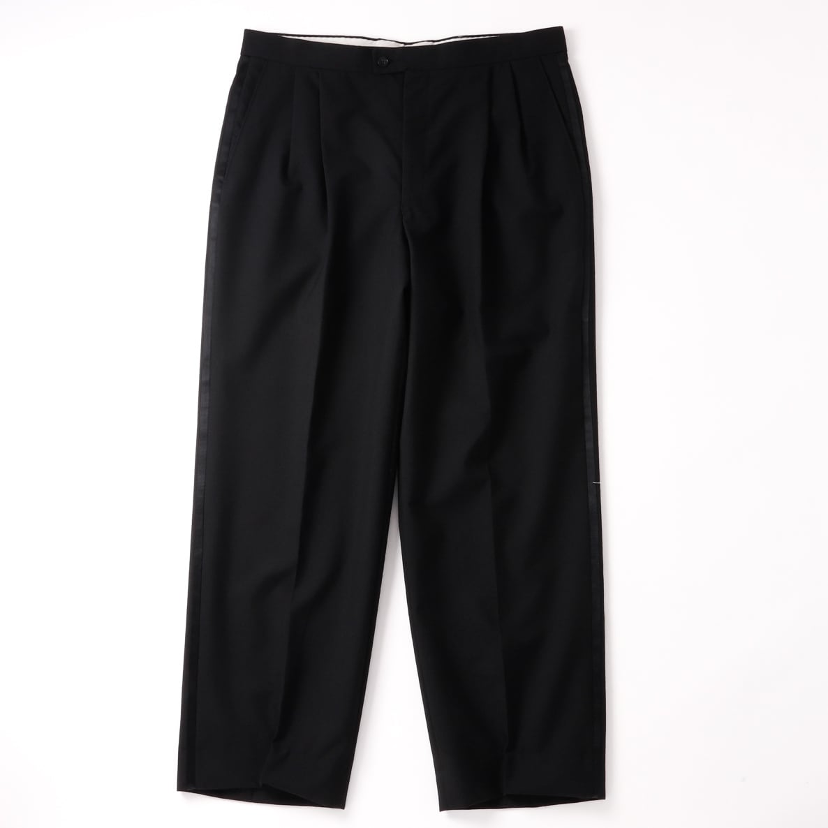 極美品】70s Special vintage wool tuxedo slacks pants W36 Black