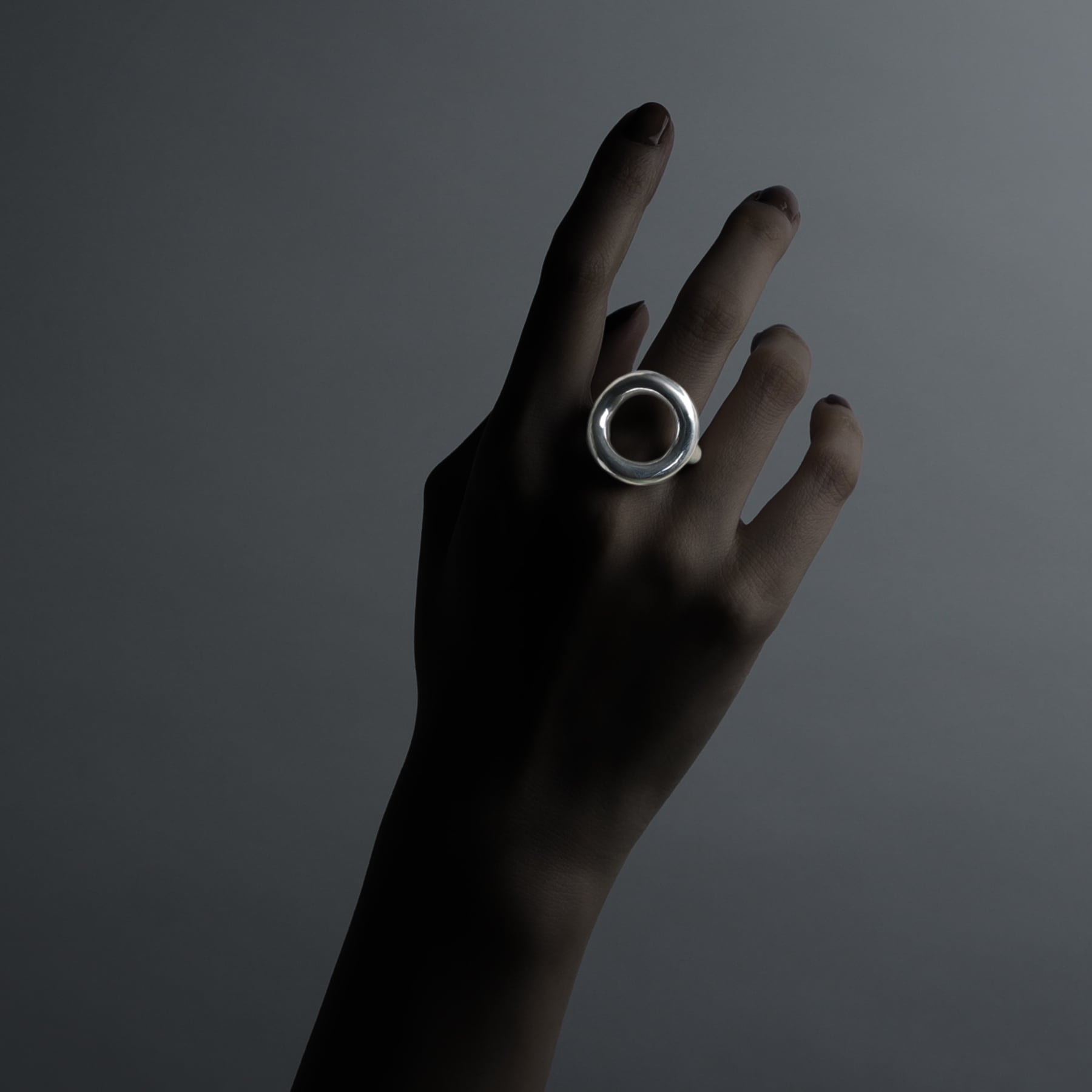 ego] extra thick silver line ring [cyb6] / Y2404BWR5268