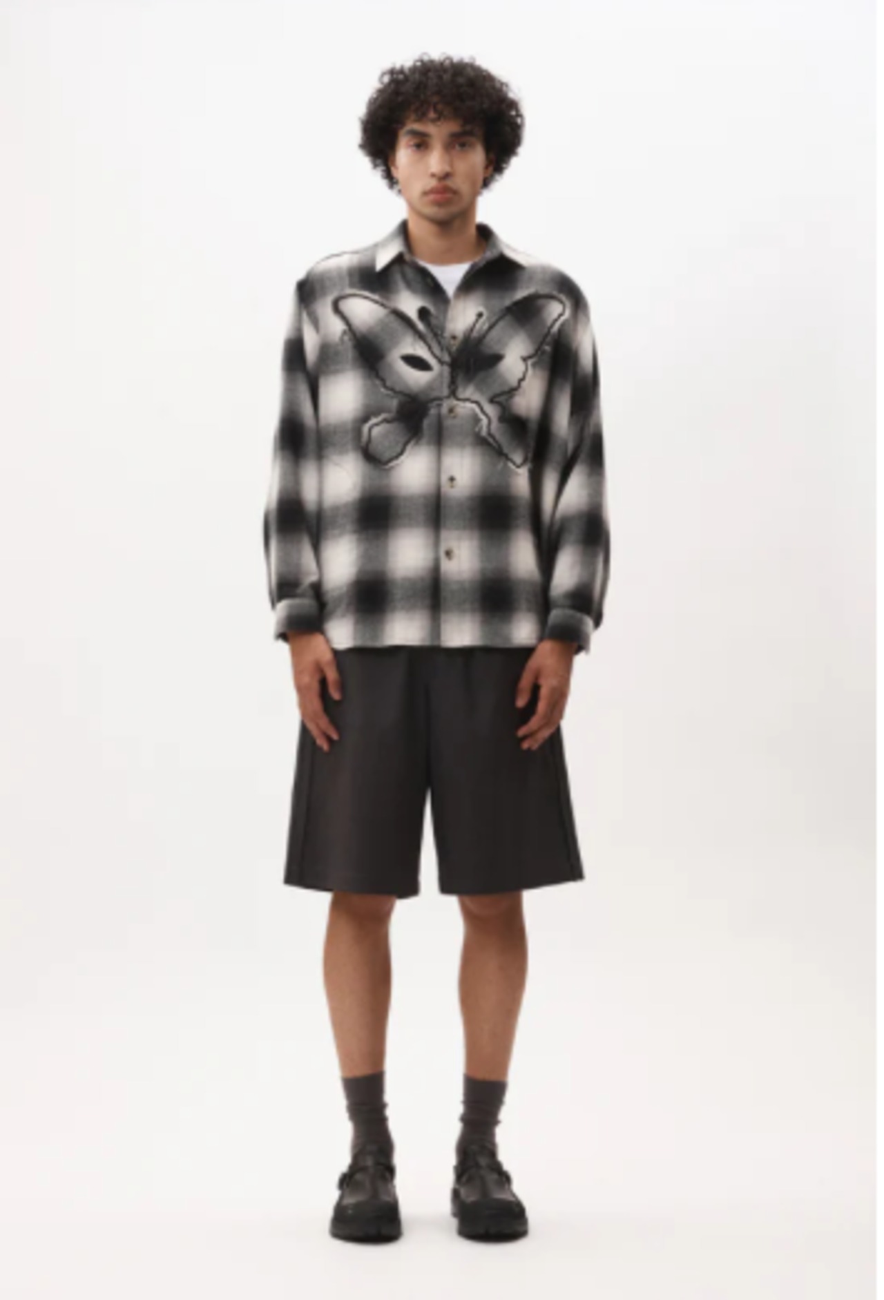 【25AW】P.A.M  Perks And Mini パークスアンドミニ / ALIEN KISS CHECK OVER SHIRT/ シャツ - 1