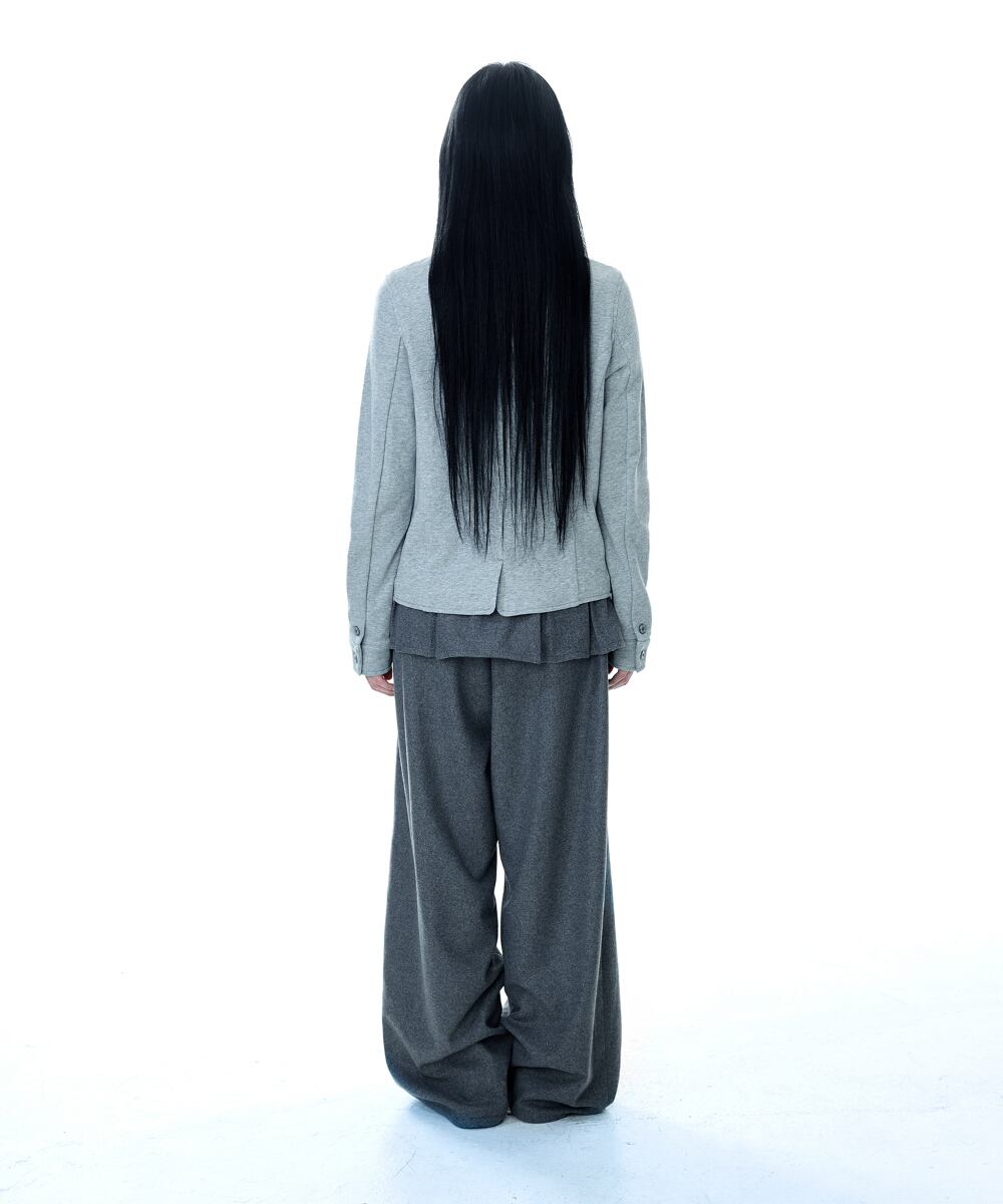 COYSEIO] PLEATS OVER WOOL PANTS GREY 正規品 韓国ブランド 韓国通販