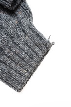 90s-old-"Northern Isle" Gray basic cable knit thumbnail 8