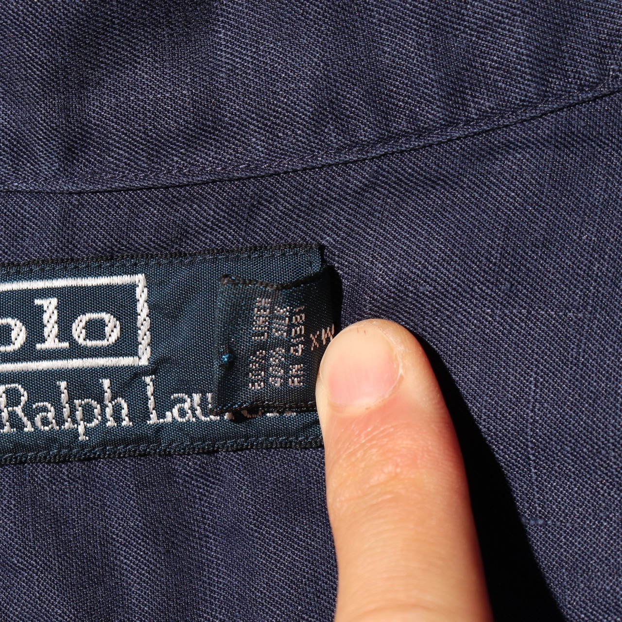 Deadstock M ネイビー Caldwell ポロラルフローレン 半袖開襟シャツ ポロラルフローレン