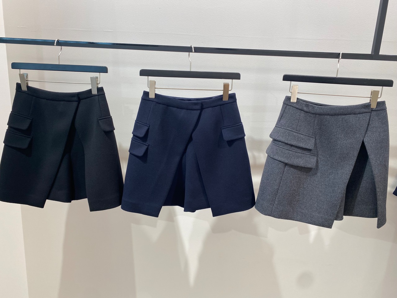 BORDERS at BALCONY MELTON WOOL SHORTS