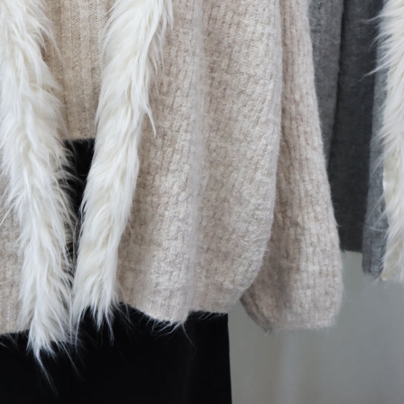 ファーキャミカーデセット ファーキャミ ニットカーデ セット - メルカリ