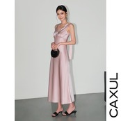 Satin Ribbon Strap Dress/2color