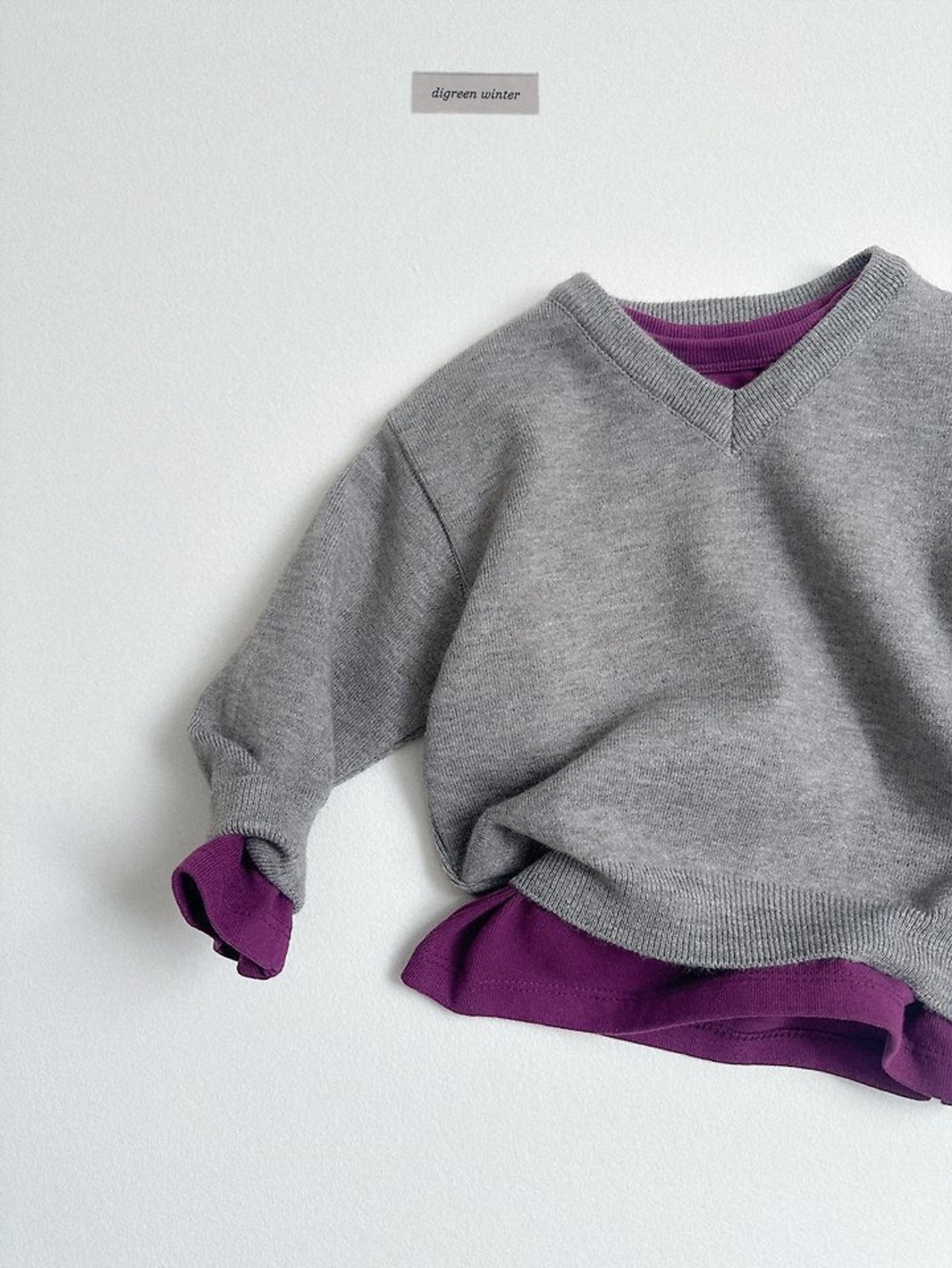 〖取寄〗韓国子供服 / 26winter / Digreen / コージーVネックニット / キッズ / 冬服 *S~2XL*