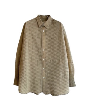 beta post / B02LDSH-05  BUBBLIC WRAP FLY FRONT POCKET SHIRT (BEIGE)