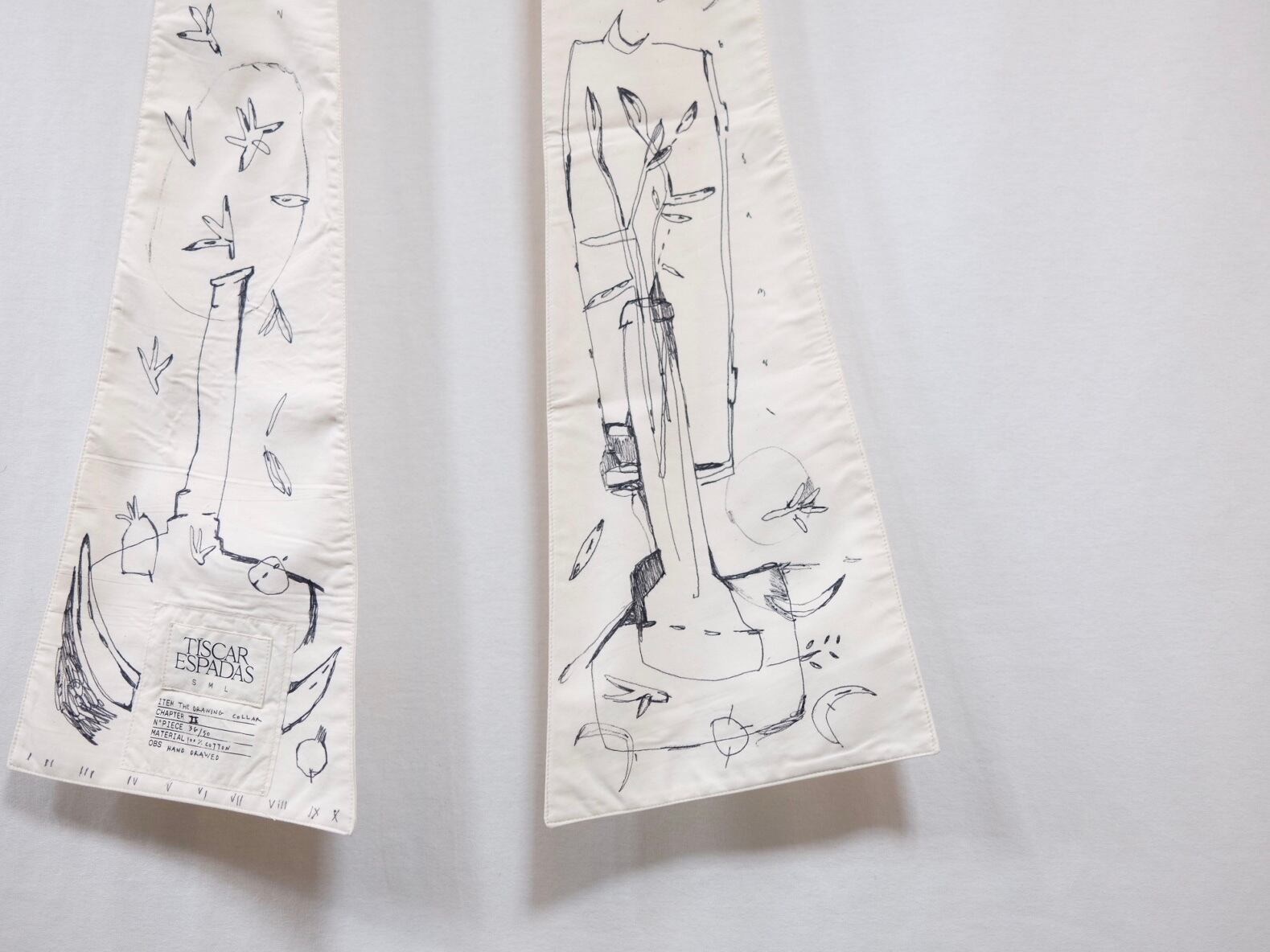 Tiscar Espadas” THE DRAWING COLLAR” | Lapel online store