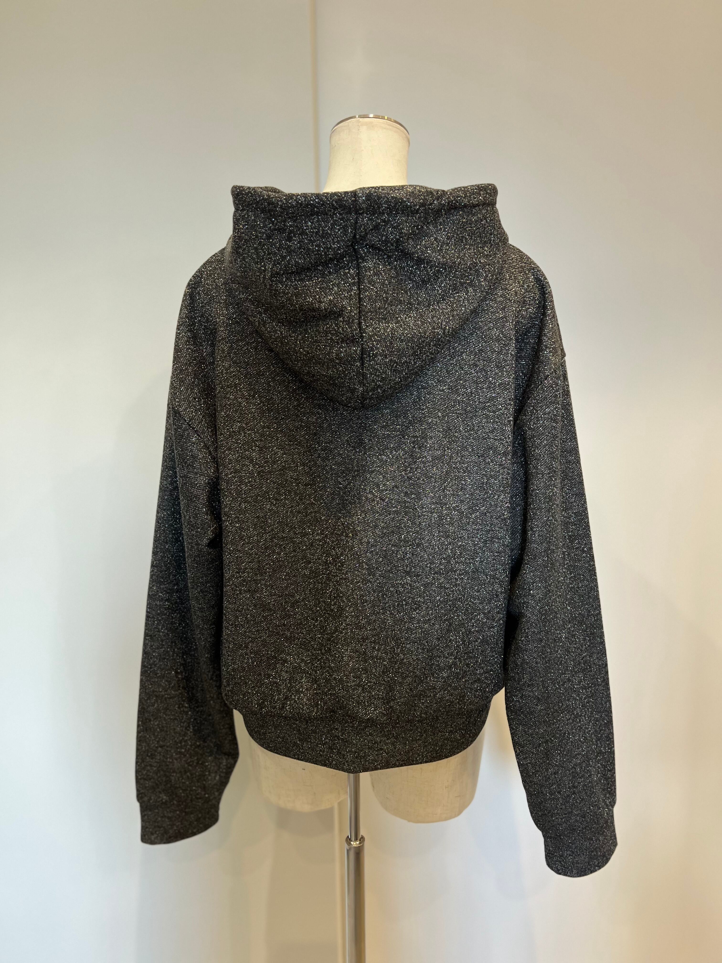 【SELECT】レースフリル装飾ラメパーカー