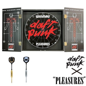 【PLEASURES/プレジャーズ×DAFT PUNK/ダフト・パンク】SCHEMATIC DARTBOARD ダーツボード / BLACK / Daft Punk-13550 セール対象外