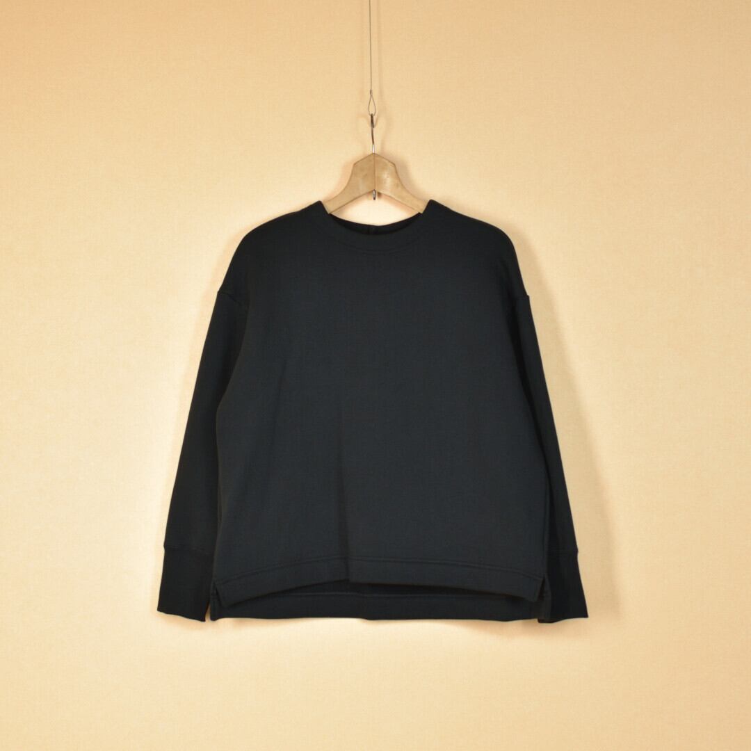 atelier naruse アトリエナルセ フリースコットンプルオーバー・ブラック