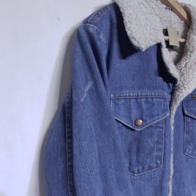 名作！1970s Wrangler Denim Wrange Coat / ラングラー デニム ボア