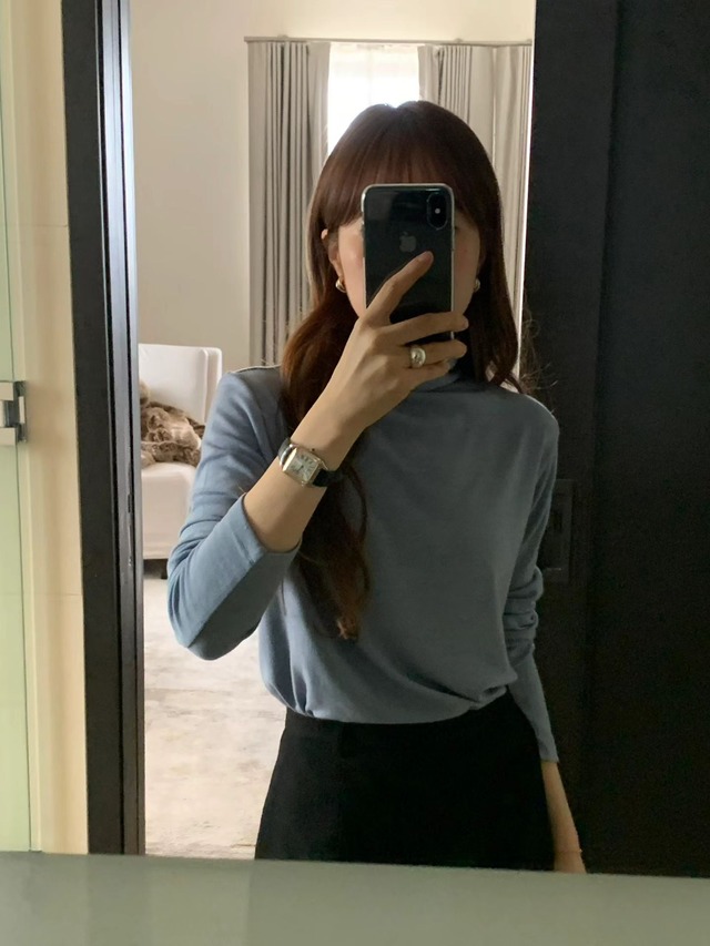 (予約) ounce / Soft wool tencel polar tee 4color