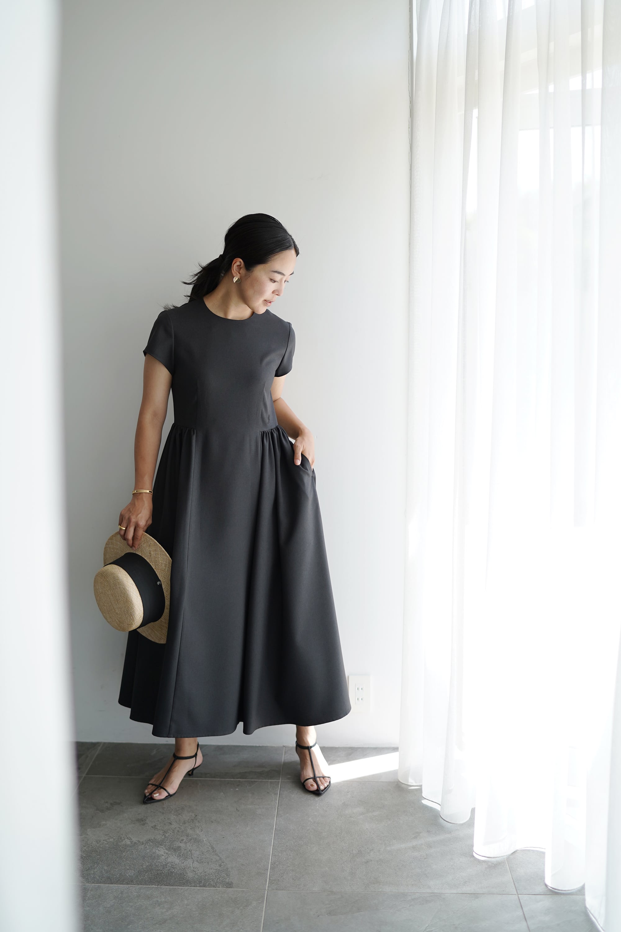EVERYDAY DRESS mature s-sleeve グレーブラック 数量限定 | THE9SHOP 