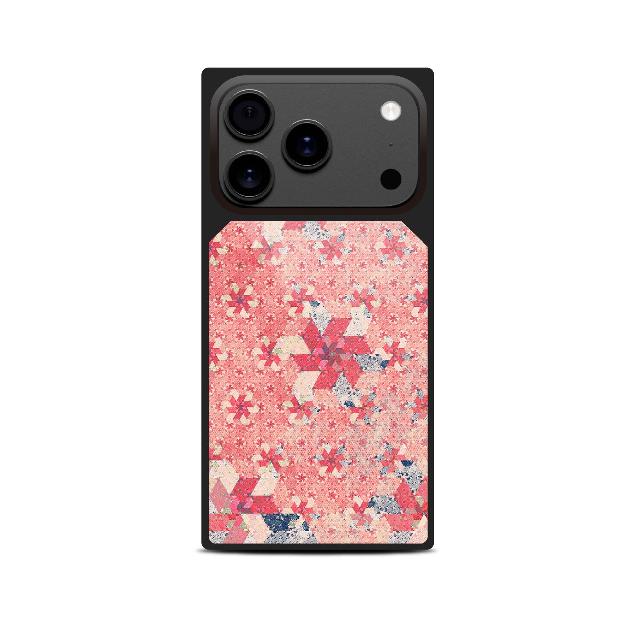 風車 - 和風 四角型 強化ガラスiPhoneケース