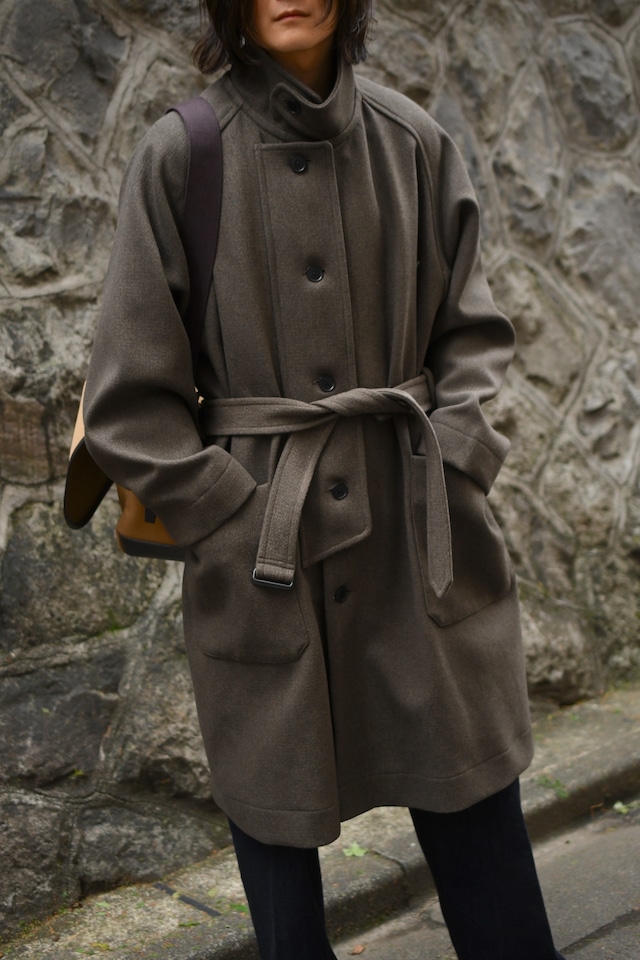 KAPTAIN SUNSHINE / Stand Collar Coat (Moss)