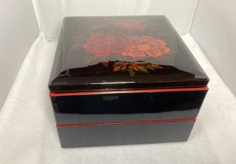 二段重箱｜八雲塗 牡丹でお正月を華やかに！ | 淡竹89 | 昭和
