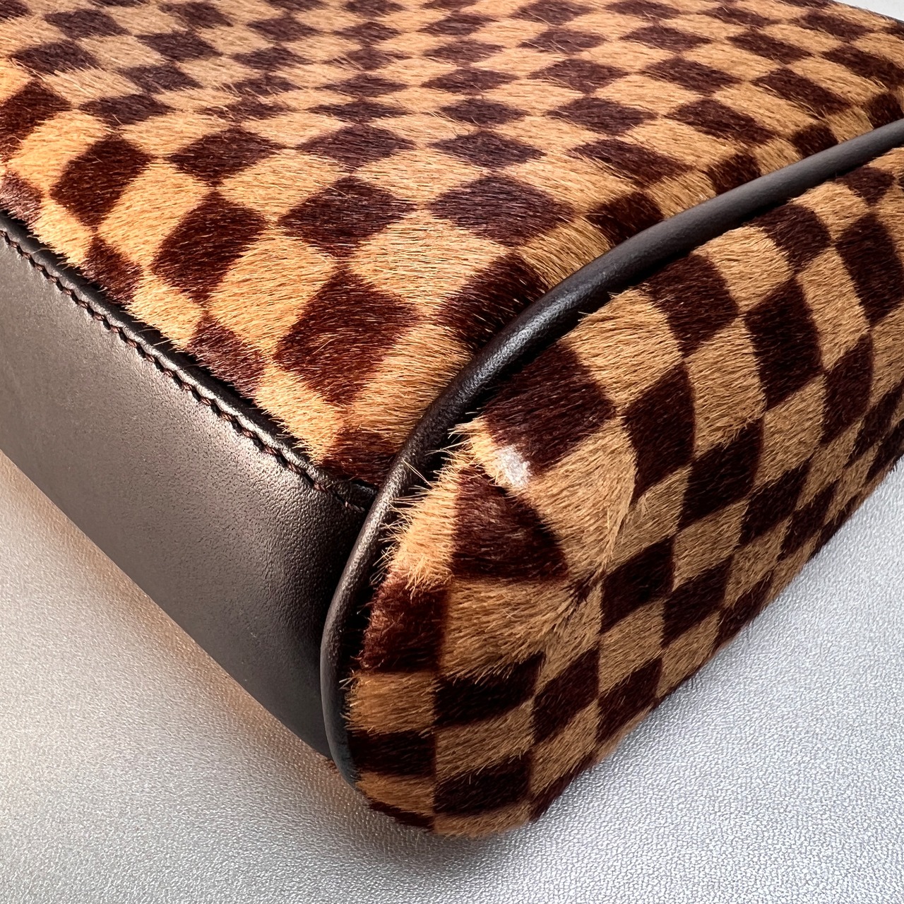 LOUIS VUITTON ヴィトン ダミエソバージュ ライオン ハンドバッグ ブラウン A-12818