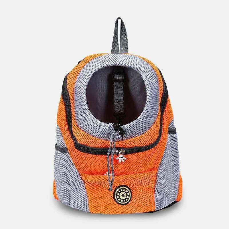 顔出しドッグキャリア　Ｌサイズ（3.6kg〜6.8kg)　オレンジ
