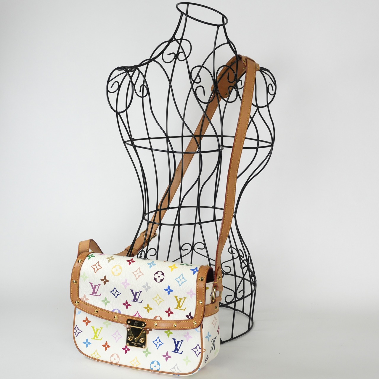 LOUIS VUITTON ルイヴィトン マルチカラー ソローニュ ショルダーバッグ ブロン M92661