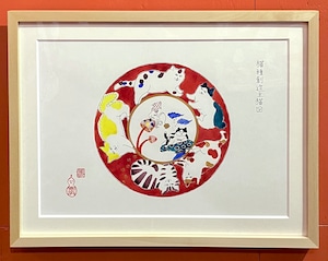 【すぎはらゆり】原画「猫種創造主猫図」