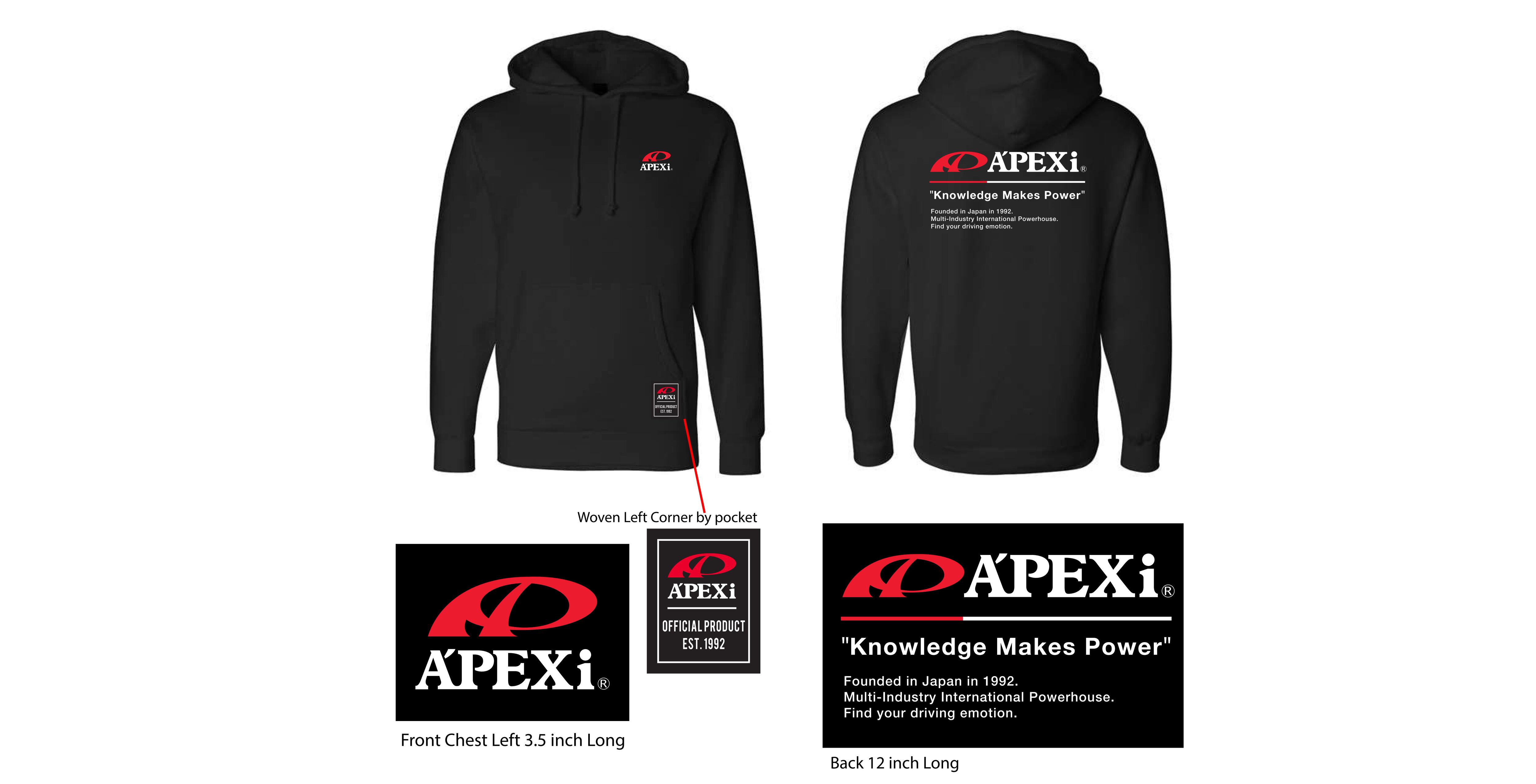 APEXi アペックス プルオーバーパーカー Pullover Parker APEX'i OFFICIAL SHOP（アペックスオフィシャル）