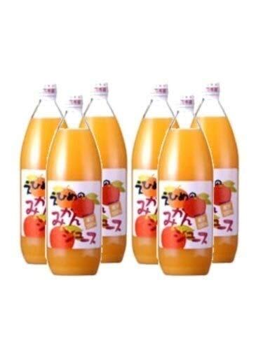 【数量限り】伯方果汁 えひめのみかんジュース 瓶 1L×6本 1箱