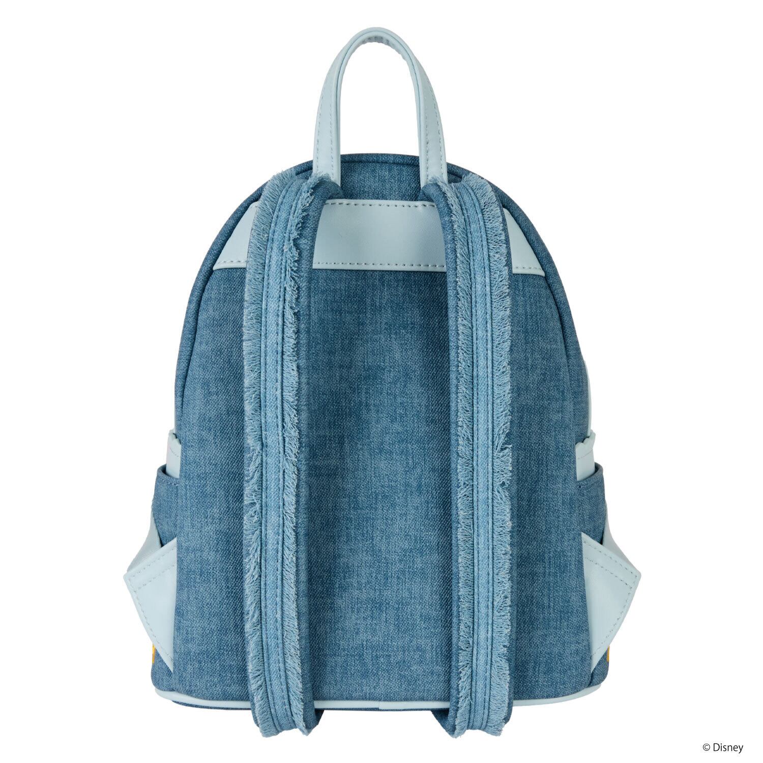 LF DISNEY DOGS & CATS FAUX DENIM FRINGE MINI BACKPACK_WDBK4022