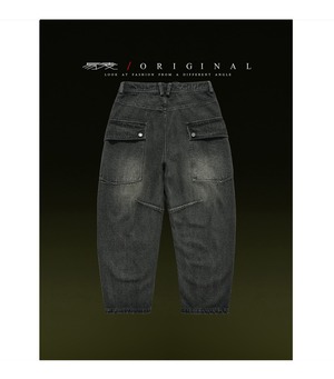 Y.M.ORIGINAL ワークデニムバレルパンツ