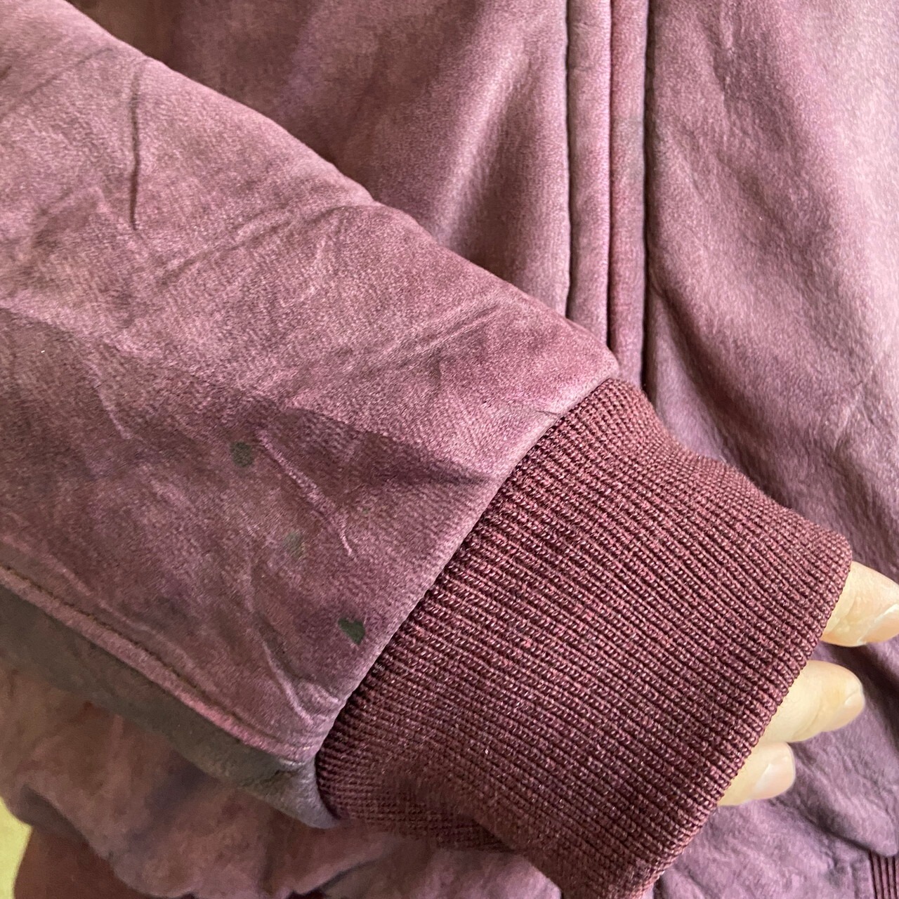 80年代 USA製 L.L.Bean ヌバックレザージャケット シングルレザー 