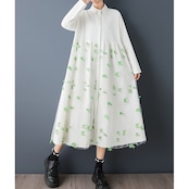 立体 花飾り ワンピース 00334