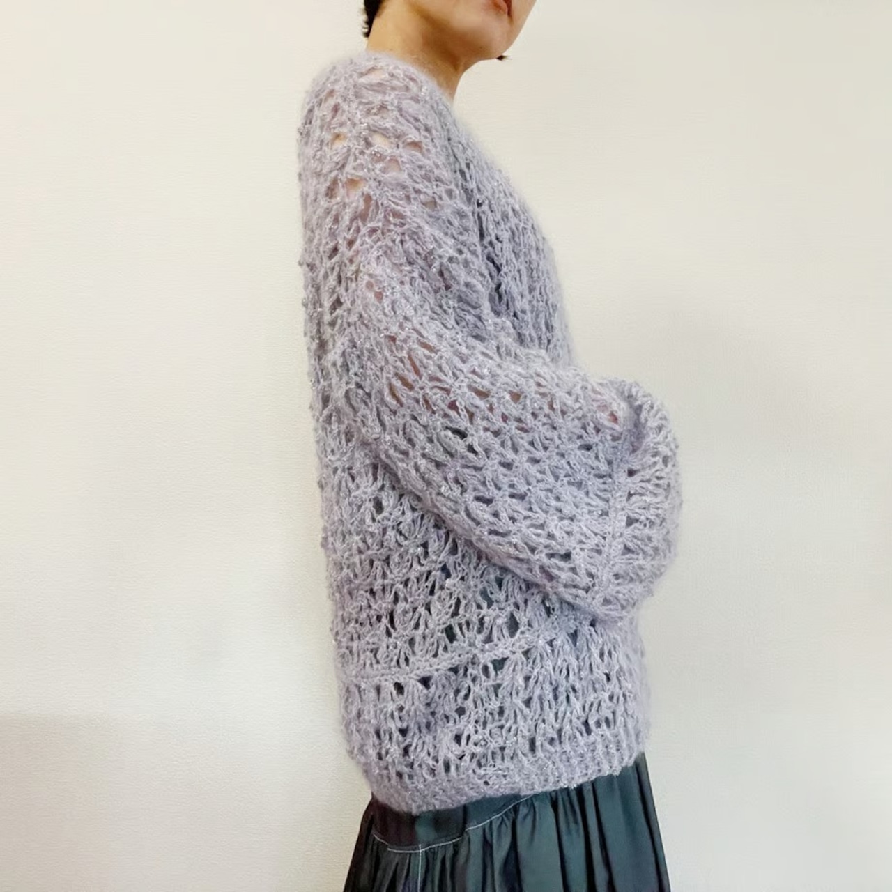 [Pattern] ラメメッシュプルオーバー