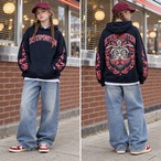 閻王 KIDS RED×BLACK Champion Hoodie