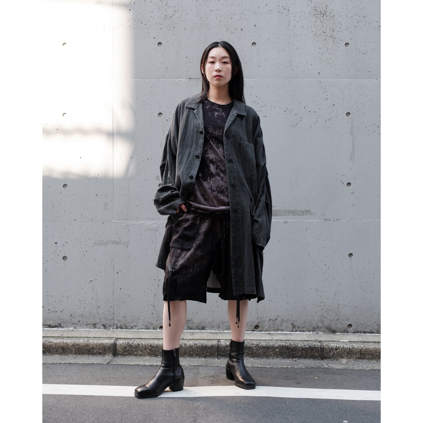 D.HYGEN] (ディーハイゲン) ST107-1525S Brush Print Rayon × Cotton