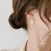エレガントクロスドロップピアス