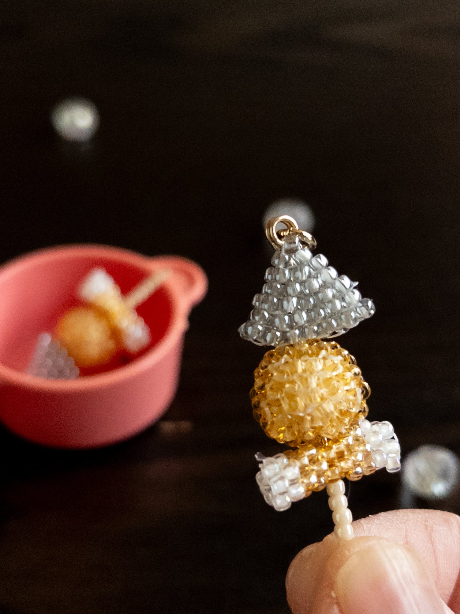 おでんのビーズステッチピアス＆イヤリング | うさのひみつきち