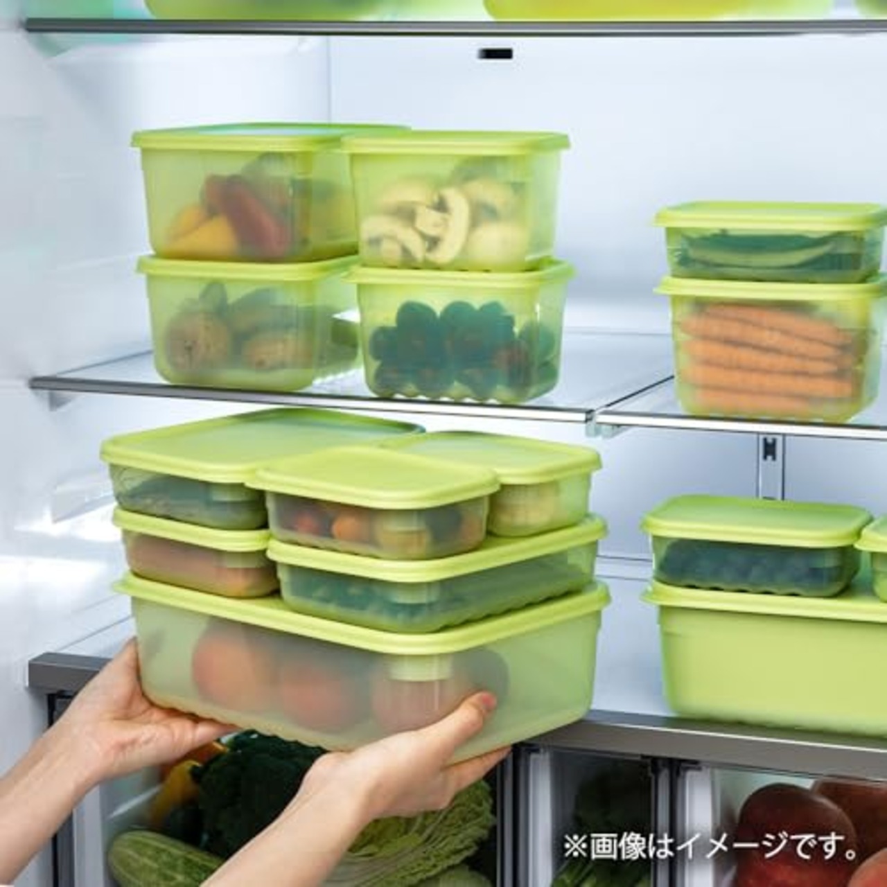 ベストコ 保存容器 1.5L 鮮度保持 長方形 グリーン ロック&ロック キープフレッシュ 食洗機・電子レンジ 対応 HLE5400NCR