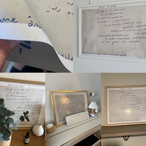 ポスター 壁 アート コットン キャンバス プリント 文字 絵 リビング A3