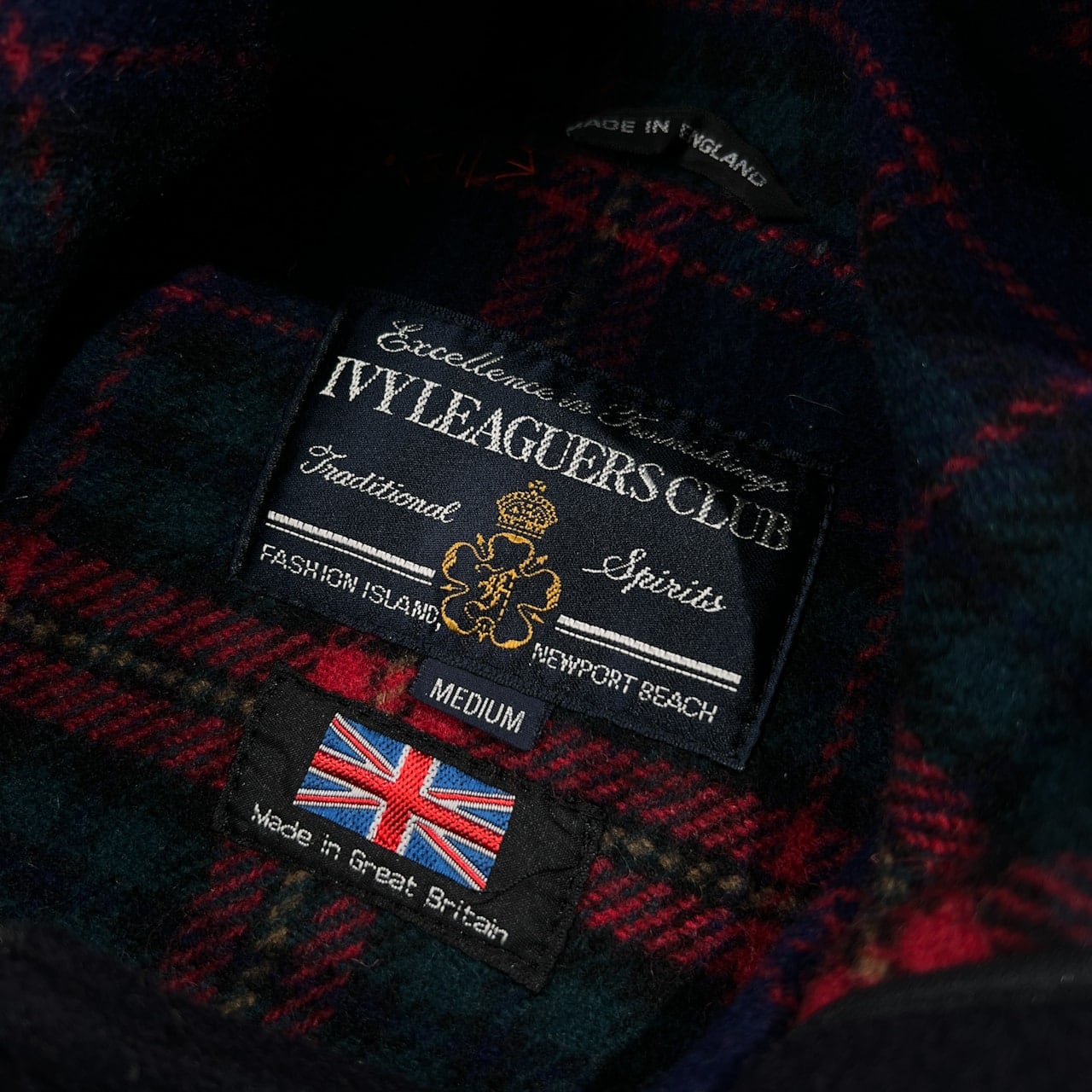 イングランド製 IVY LEAGUERS CLUB アイビーリガーズクラブ 裏チェック