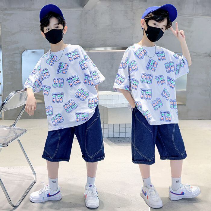 男の子 夏服 2点セット 半袖 Tシャツ スポーツ ハーフパンツ 上下